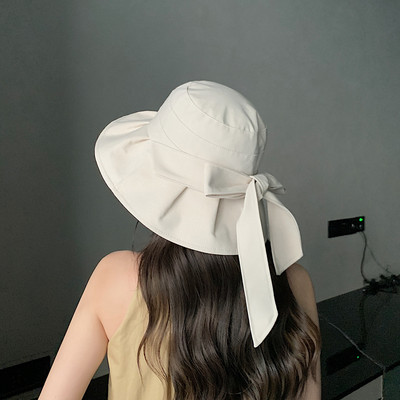 Γυναικείο αντηλιακό καπέλο με κορδέλα
