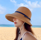 Καλοκαιρινό γυναικείο καπέλο με κορδέλα