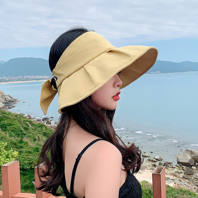 Ženska kapa za sunčanje sa šilterom i trakom