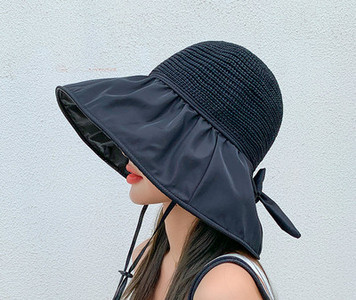 Γυναικείο καπέλο με περιφέρια σε τρία χρώματα