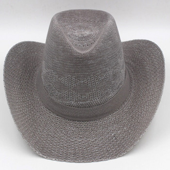 Мъжка сламена шапка с широка периферия