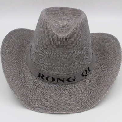 Vyriška šiaudinė kepurė plačiu krašteliu