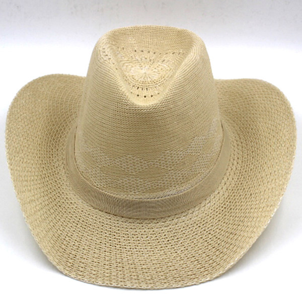 Vyriška šiaudinė kepurė plačiu krašteliu