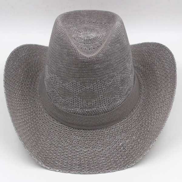 Vyriška šiaudinė kepurė plačiu krašteliu
