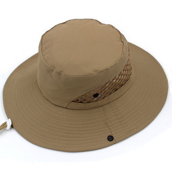 Слънцезащитна мъжка шапка с широка периферия