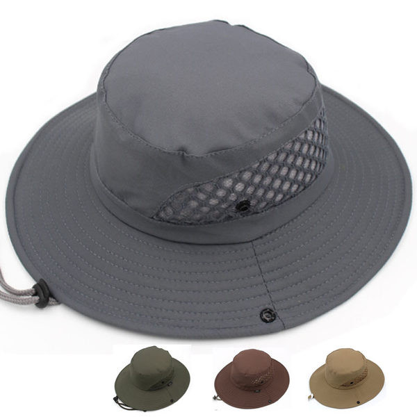 Αντηλιακό ανδρικό καπέλο με μεγάλη περιφέρια