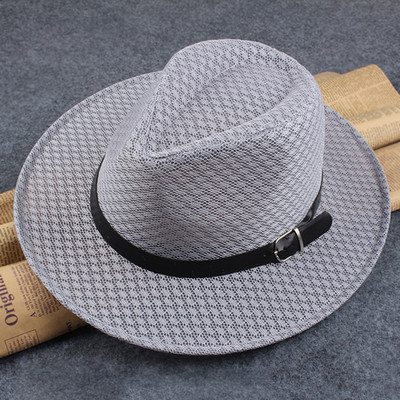 Casual ψάθινο καπέλο με μεγάλη περιφέρια