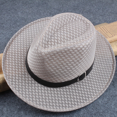 Casual ψάθινο καπέλο με μεγάλη περιφέρια