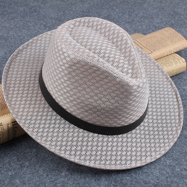 Casual ψάθινο καπέλο με μεγάλη περιφέρια
