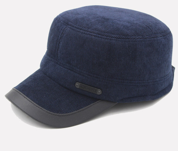 Sügis-talvine meeste velvetist müts visiiriga