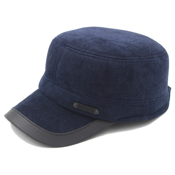 Sügis-talvine meeste velvetist müts visiiriga