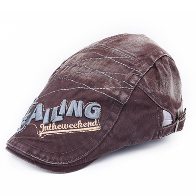 Νέο ανδρικό τζιν καπέλο με κεντητική επιγραφή