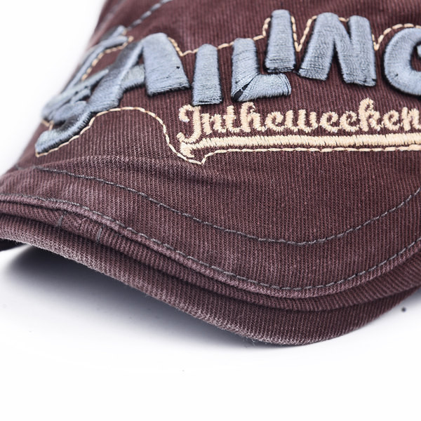 Νέο ανδρικό τζιν καπέλο με κεντητική επιγραφή