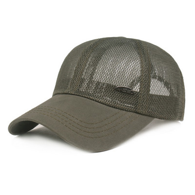 Ανδρικό casual διχτυωτό καπέλο με μεταλλικό στοιχείο