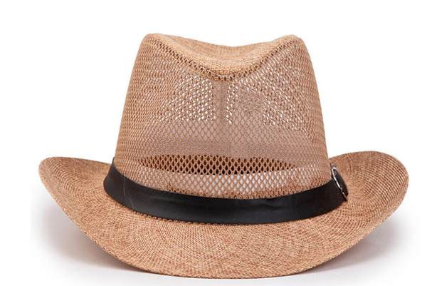 Ανδρικό διχτυωτό καπέλο με μεγάλη περιφέρια και μεταλλικό στοιχείο