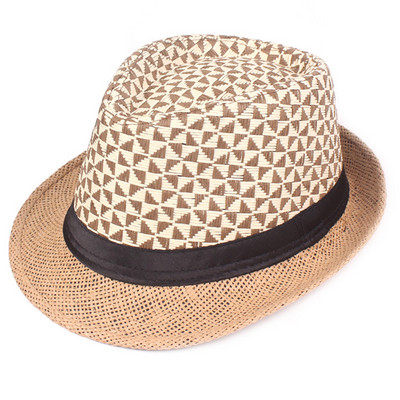 Мъжка сламена шапка подходяща за плаж