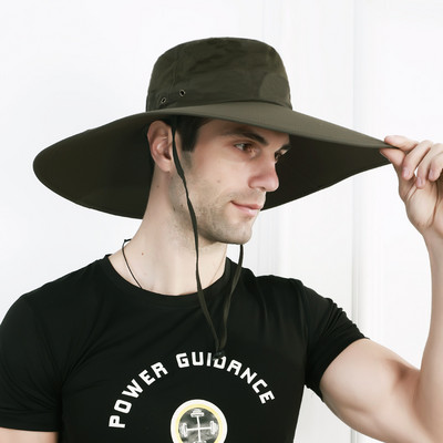 Ανδρικό καπέλο με περιφέρια και κορδόνι