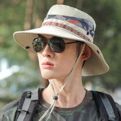 Ανδρικό καπέλο με κορδόνια και κέντημα