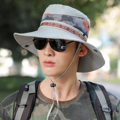 Ανδρικό καπέλο με κορδόνια και κέντημα