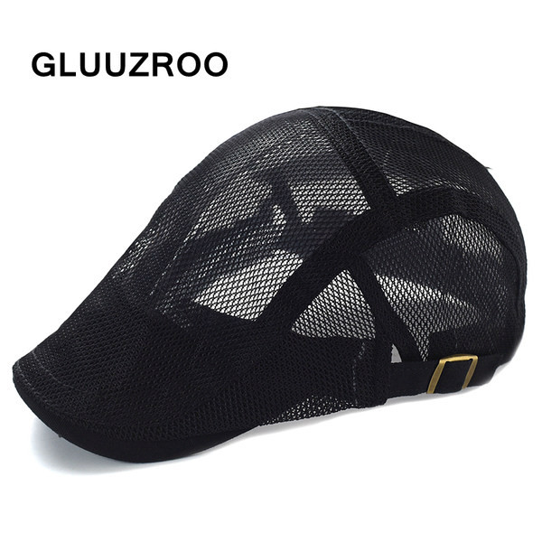 Ανδρικό καπέλο από διχτυωτό ύφασμα μπερέ