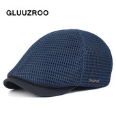 Ανδρικό καπέλο μπερέ από διχτυωτό ύφασμα