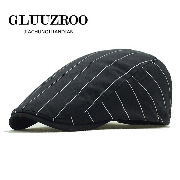 Ανδρικό καπέλο τύπου μπερέ ριγέ