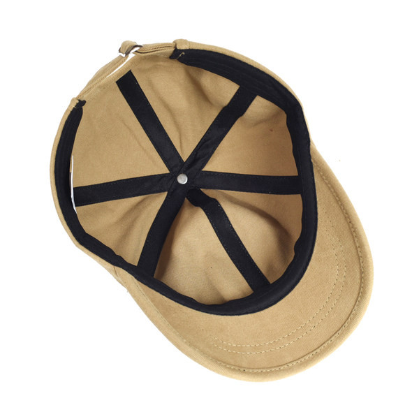 Ανδρικό υφασμάτινο καπέλο με γείσο σε μπεζ χρώμα