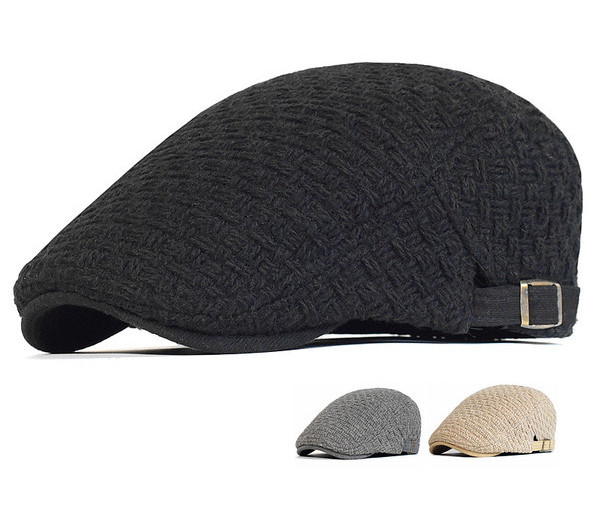 Ανδρικό καπέλο τύπου μπερέ φθινοπώρου-χειμώνα - ρυθμιζόμενο