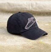 Meeste puuvillane visiiriga müts ja tikitud kiri