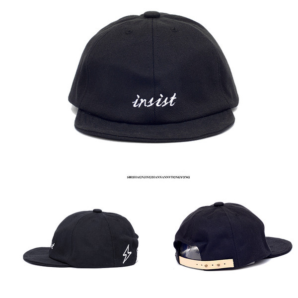 Ανδρικό καπέλο ρετρό με κεντητή επιγραφή