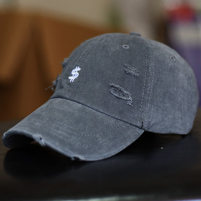 Γυναικείο καπέλο με γείσο και σκισμένο σχέδιο - πολλά χρώματα