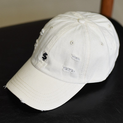 Γυναικείο καπέλο με γείσο και σκισμένο σχέδιο - πολλά χρώματα