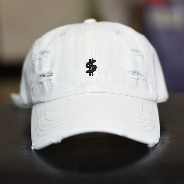 Γυναικείο καπέλο με γείσο και σκισμένο σχέδιο - πολλά χρώματα