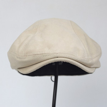 Мъжка текстилна шапка тип барета с връзки