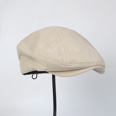 Ανδρικό υφασμάτινο καπέλο τύπου μπερέ με κορδόνια