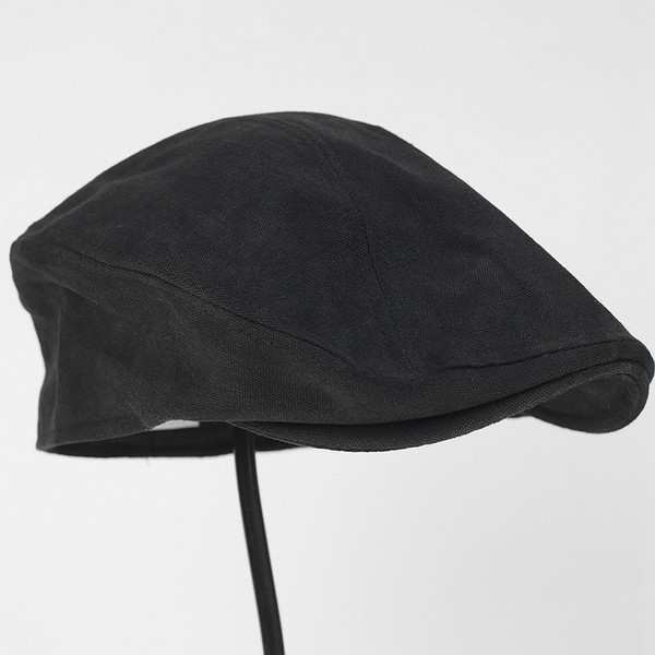 Ανδρικό υφασμάτινο καπέλο τύπου μπερέ με κορδόνια