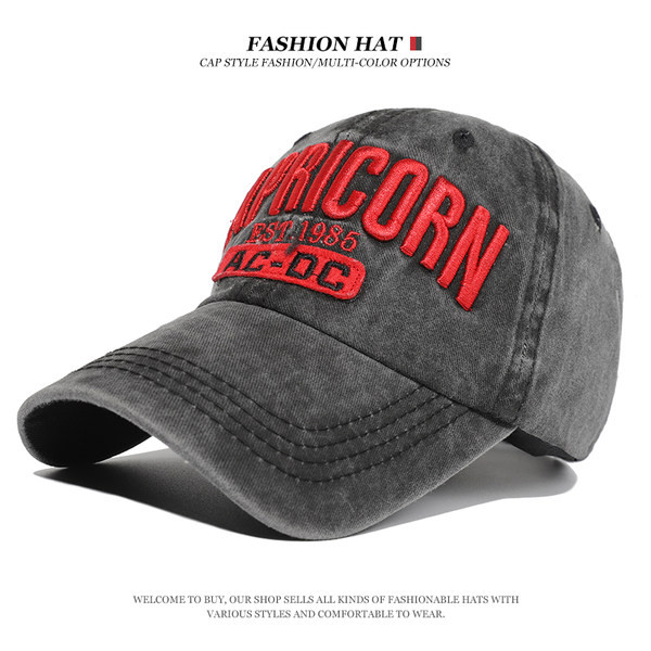 Visiiri ja tikitud pealdisega meeste pesapallimüts