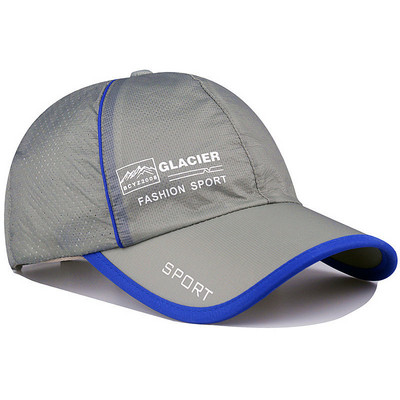 Ανδρικό καπέλο από ύφασμα που στεγνώνει γρήγορα με επιγραφή - ρυθμιζόμενο