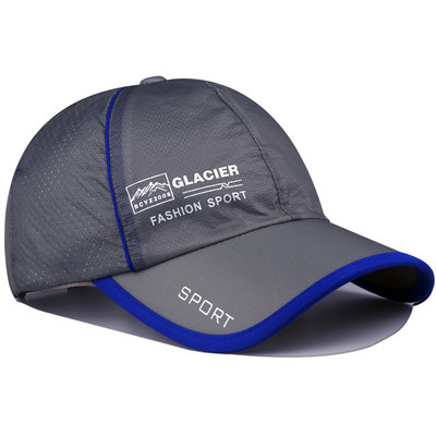 Ανδρικό καπέλο από ύφασμα που στεγνώνει γρήγορα με επιγραφή - ρυθμιζόμενο