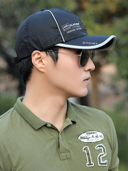 Ανδρικό καπέλο από ύφασμα που στεγνώνει γρήγορα με επιγραφή - ρυθμιζόμενο