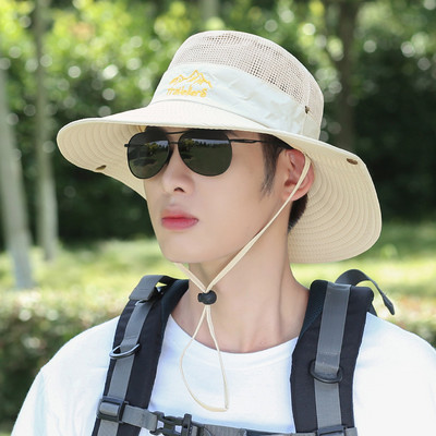 Ανδρικό καπέλο με κέντημα και κορδόνια