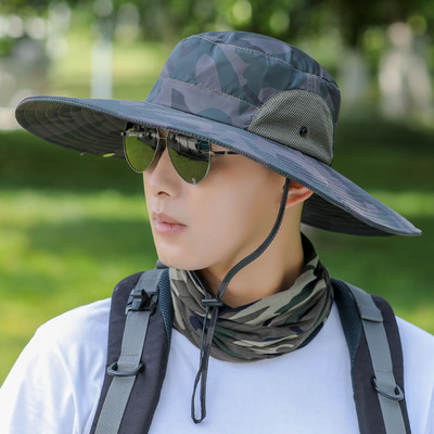 Ανδρικό καπέλο με κέντημα και κορδόνια