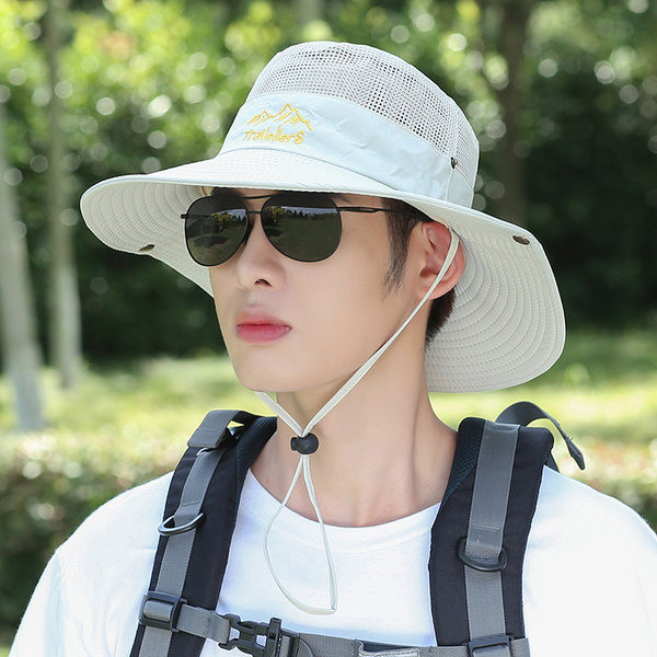 Ανδρικό καπέλο με κέντημα και κορδόνια