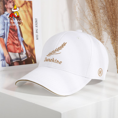 Ανδρικό υφασμάτινο καπέλο με γείσο και κέντημα