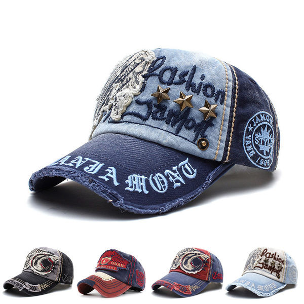 Ανδρικό καπέλο μπέιζμπολ με κεντητή επιγραφή