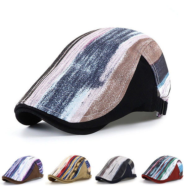 Muški podesivi tekstilni šešir u obliku beretke