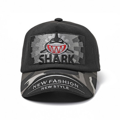 Υφασμάτινο καπέλο με γείσο με χρωματιστό κέντημα