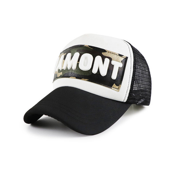 Ανδρικό καπέλο casual με γείσο και τρισδιάστατη επιγραφή