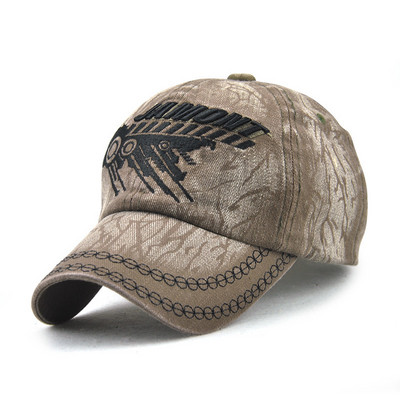 Ανδρικό καπέλο με γείσο και κέντημα - πολλά χρώματα