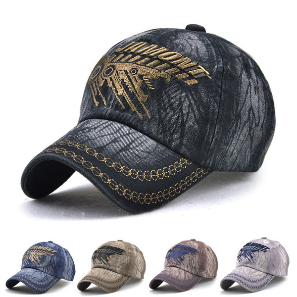 Ανδρικό καπέλο με γείσο και κέντημα - πολλά χρώματα